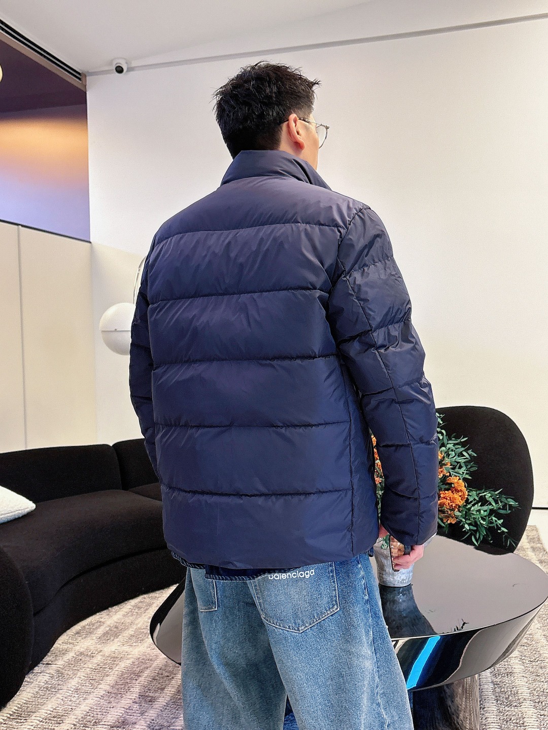 Prada Down Jacket White Duck Down 56