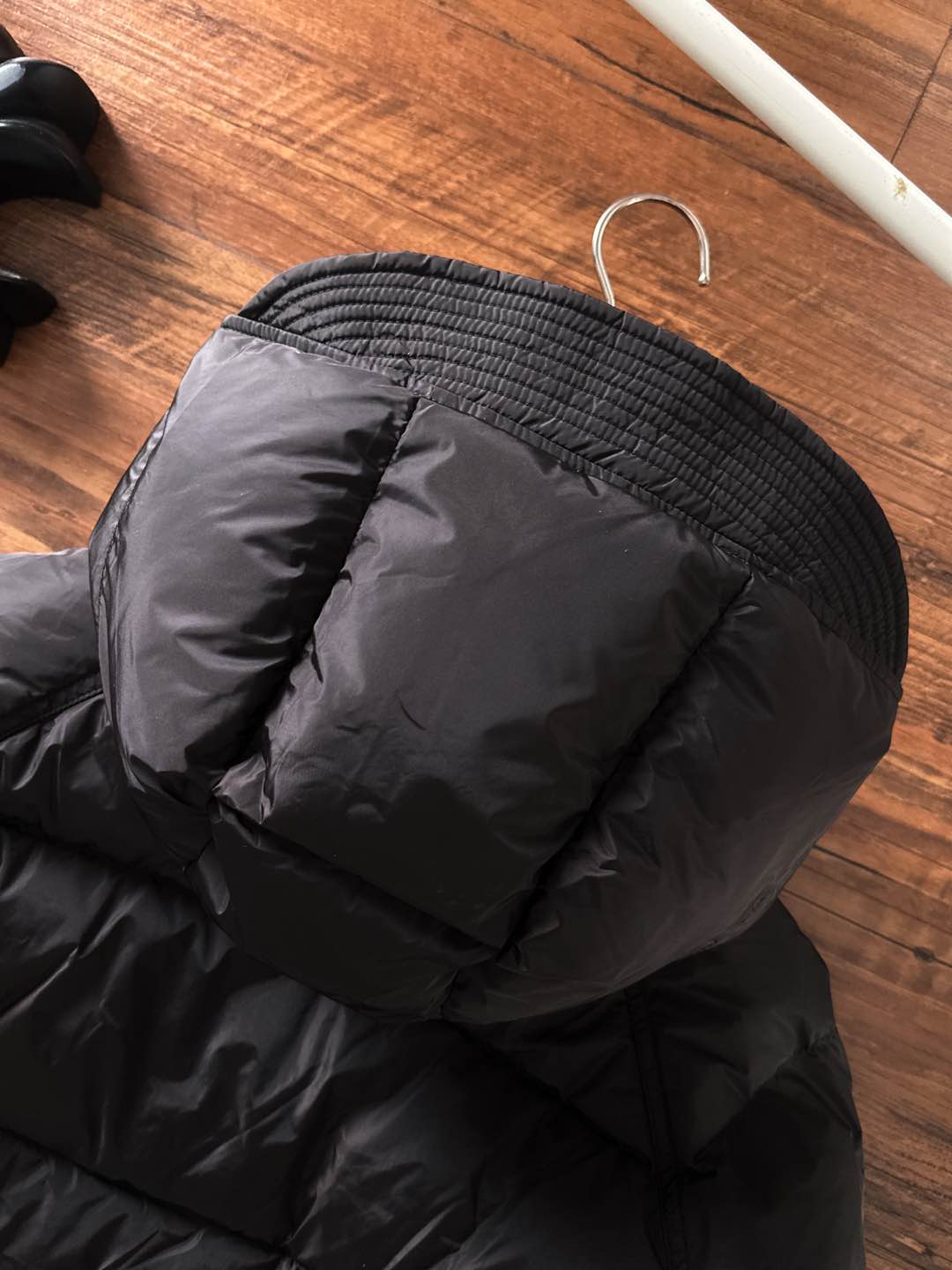 Prada Down Jacket Black Hooded L