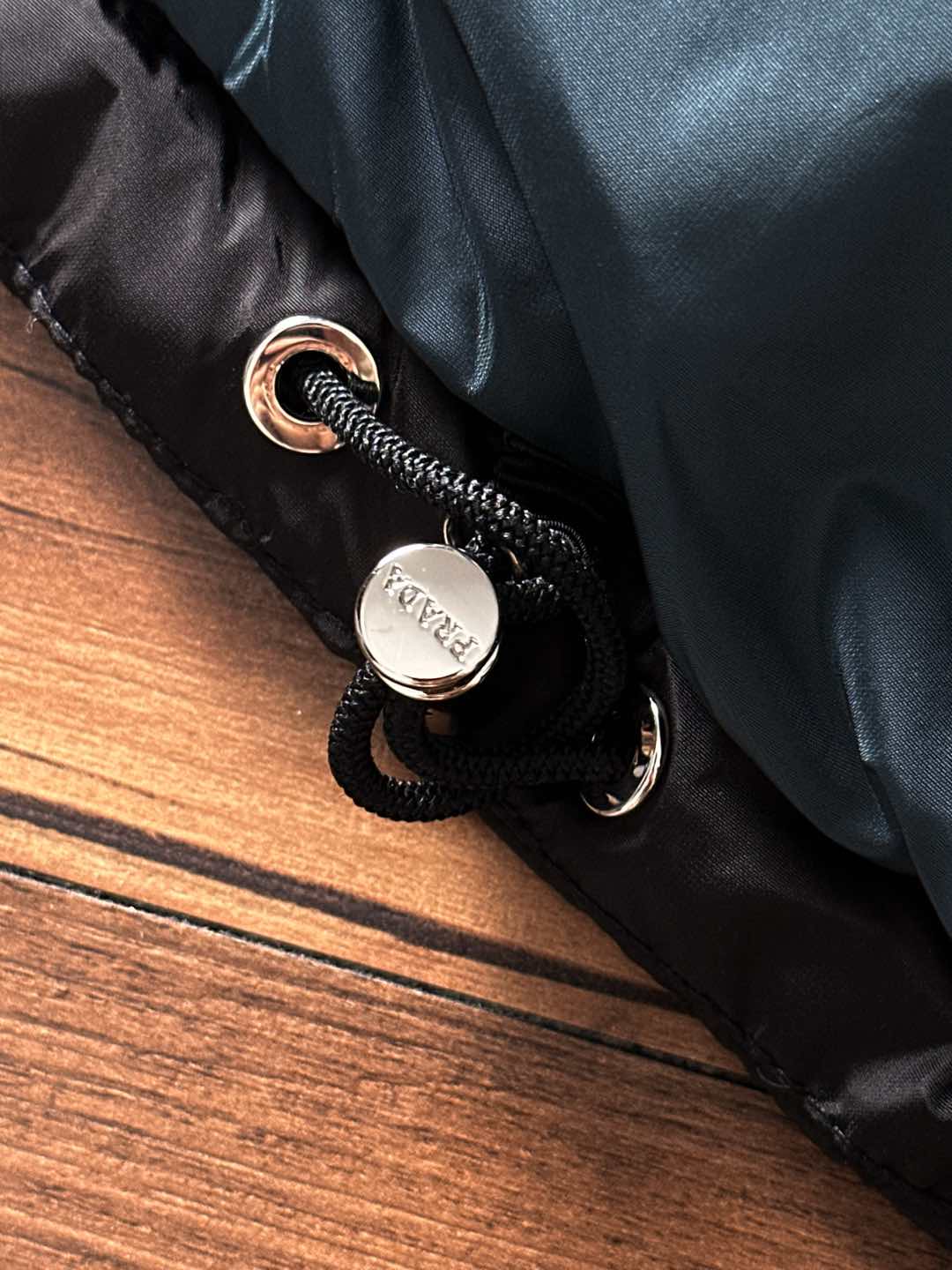 Prada Down Jacket Black Hooded L