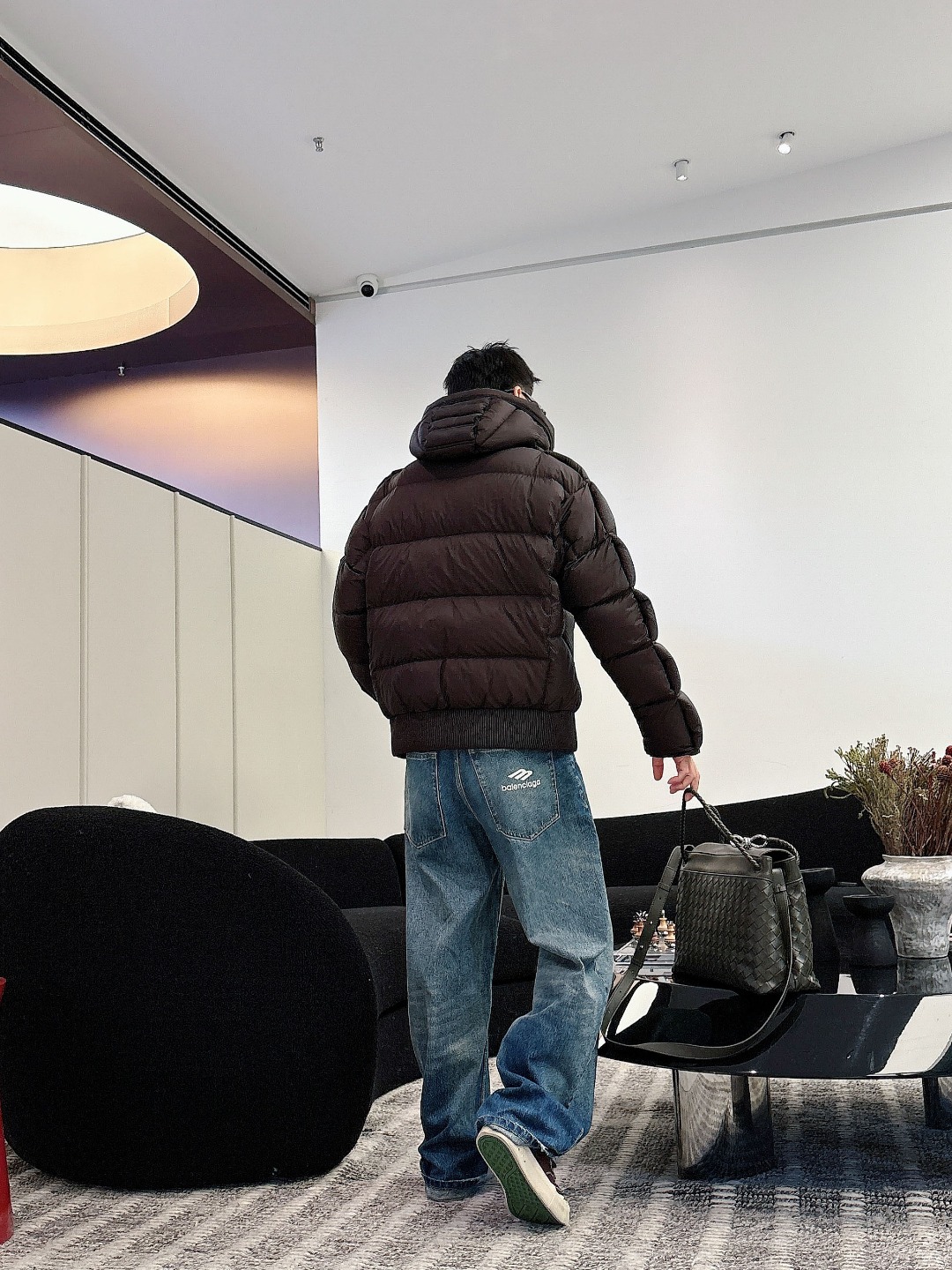 Dior Down Jacket White Duck Down Black L
