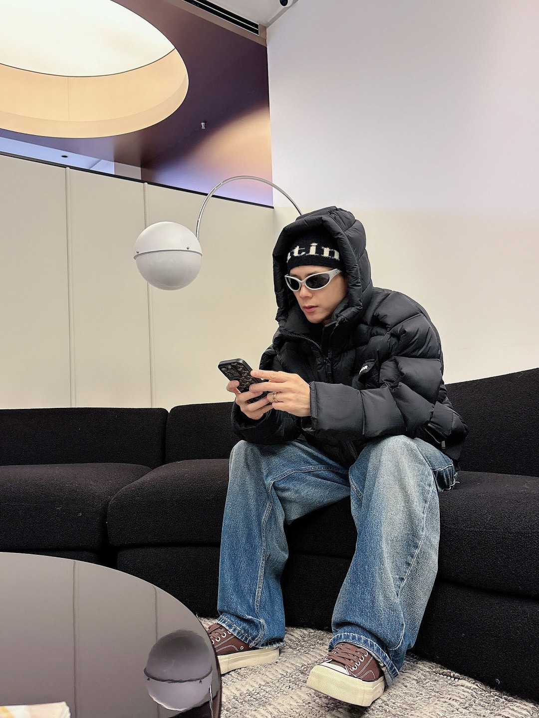 Dior Down Jacket White Duck Down Black L