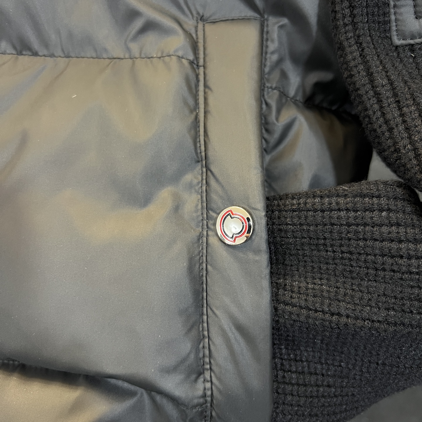 Moncler Down Jacket Knitted Black S-m-l-xl