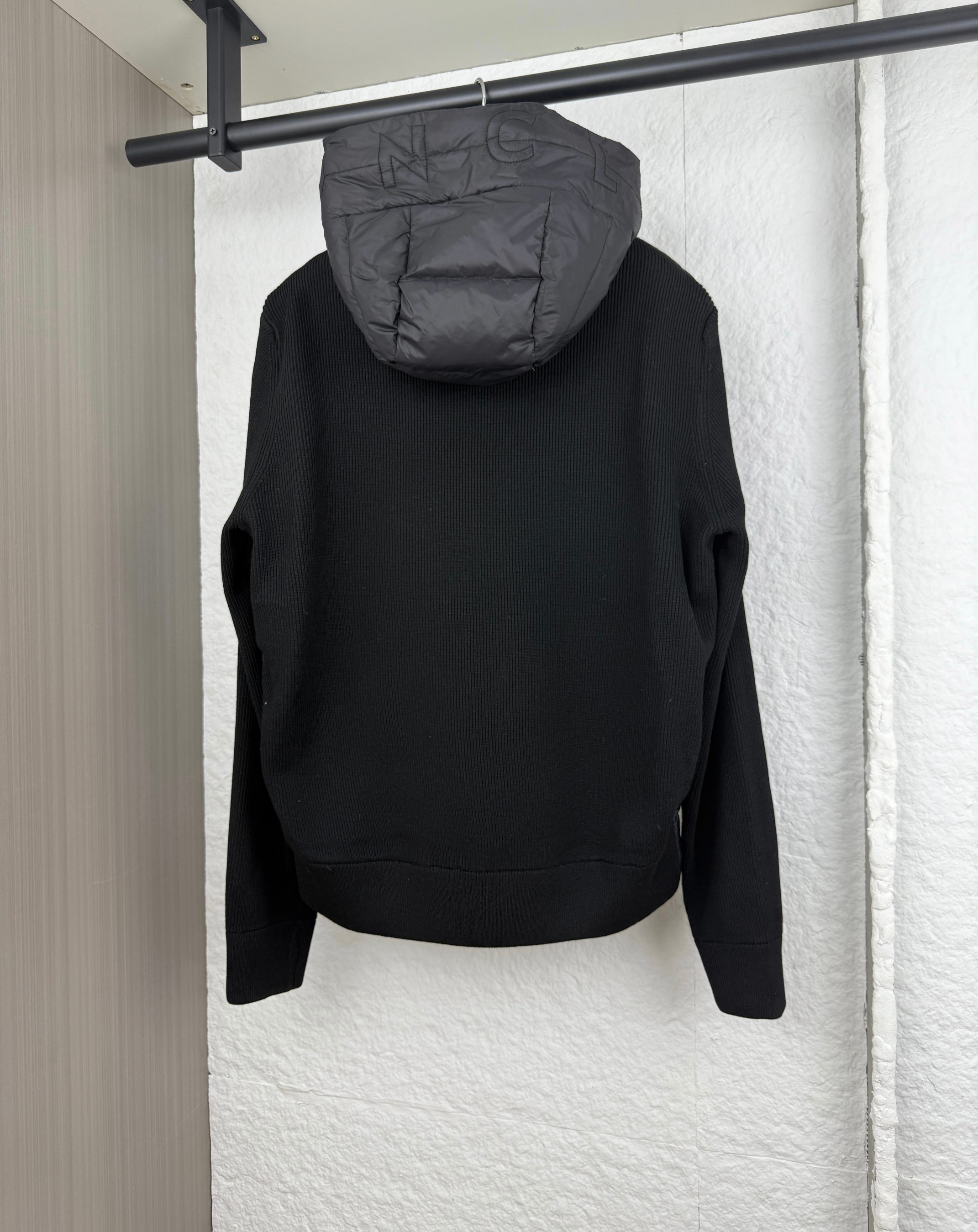 Moncler Down Jacket Wool Hooded M-l