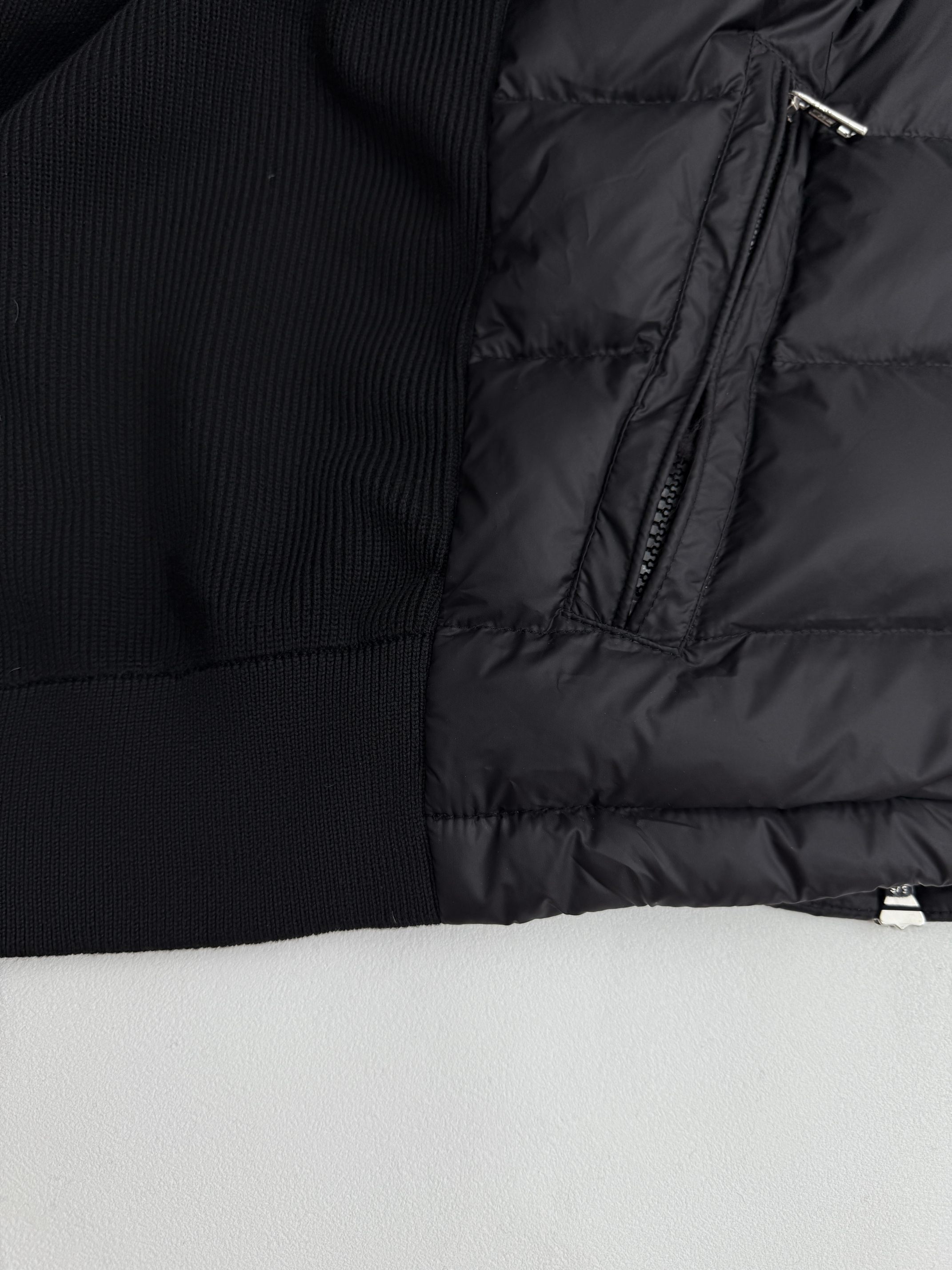 Moncler Down Jacket Wool Hooded M-l