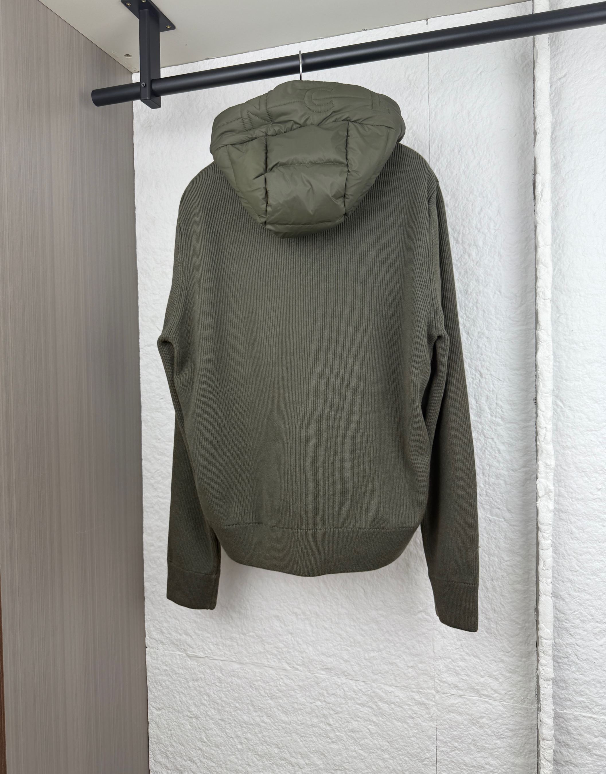 Moncler Down Jacket Wool Hooded M-l