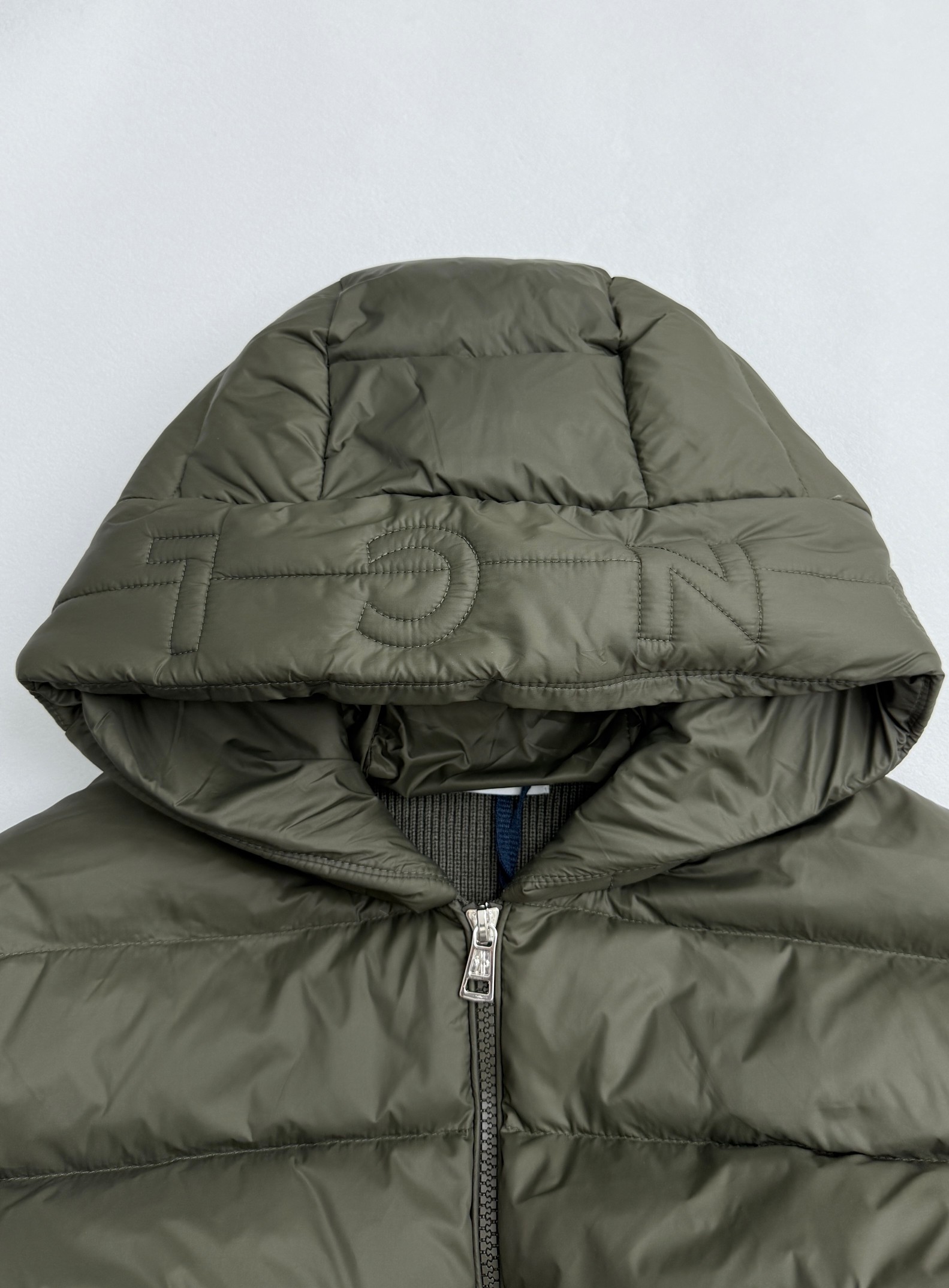 Moncler Down Jacket Wool Hooded M-l