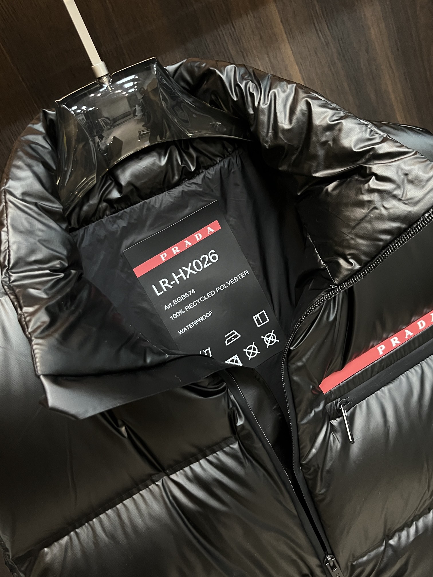 Prada Couple Down Jacket White Duck Down Black S-l-xxl