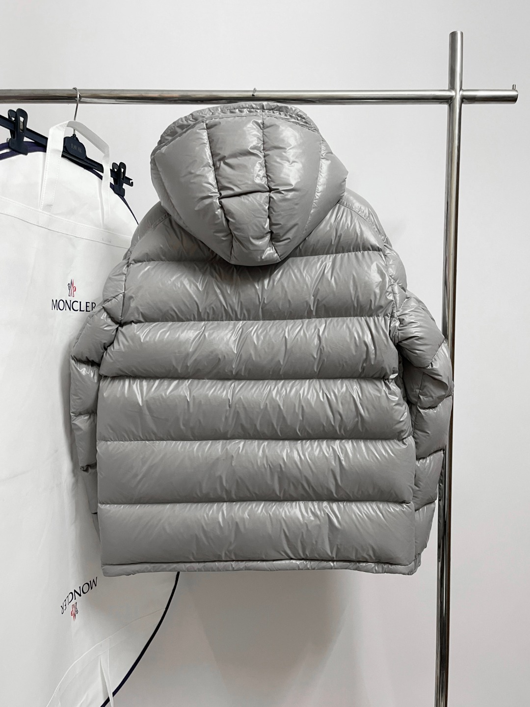 Moncler Down Jacket Gray M-l