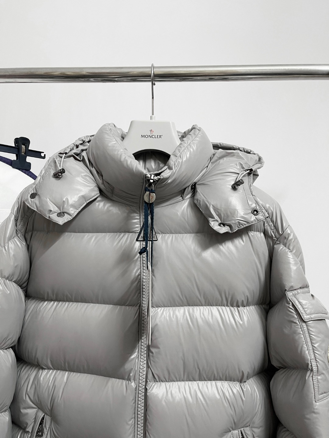 Moncler Down Jacket Gray M-l