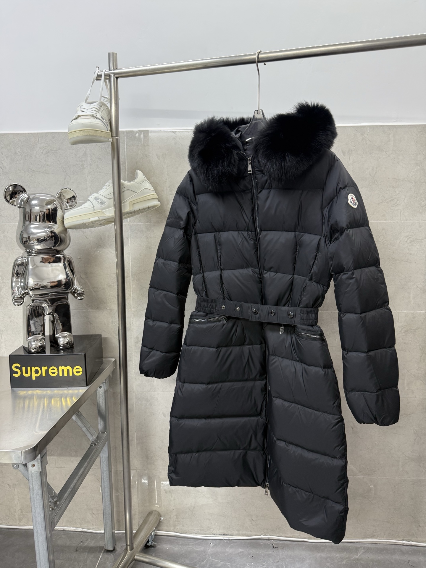 Moncler Female Down Jacket Black Slim Fit M-l
