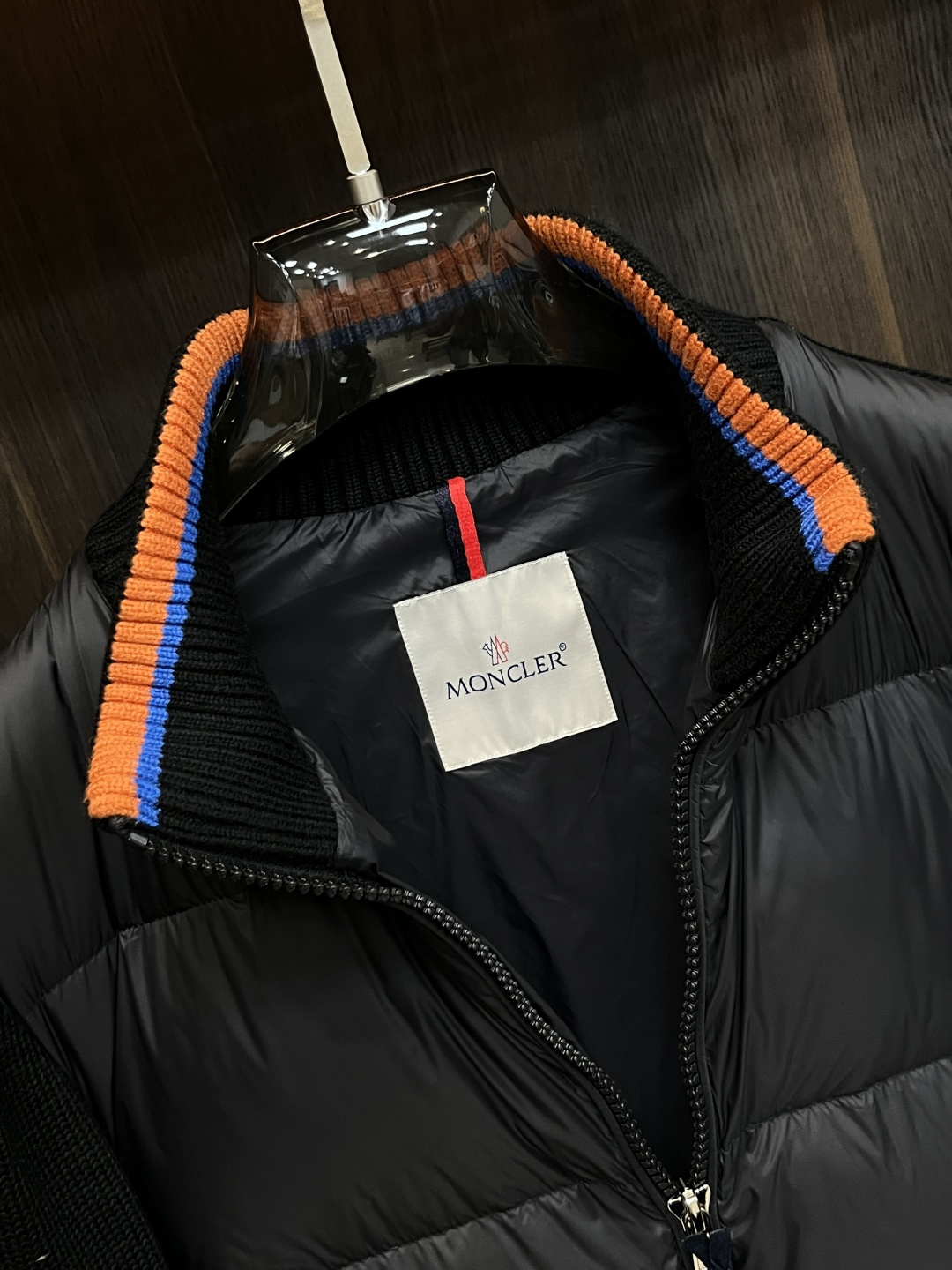 Moncler Male Down Jacket Wool Black Slim Fit M-l-xl