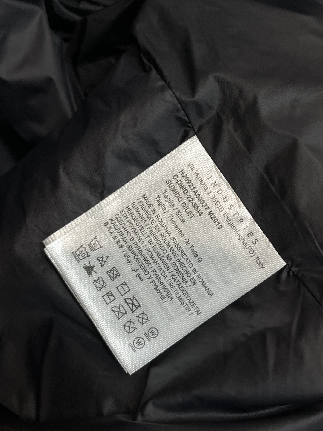 Moncler Male Down Jacket Wool Black Slim Fit M-l-xl