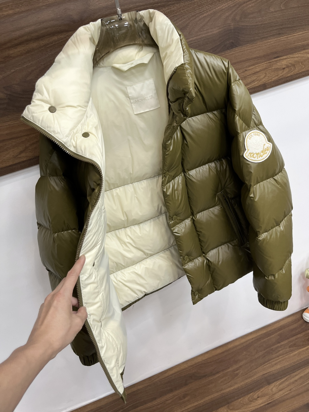 Moncler Male Down Jacket Goose Down Black Slim Fit M-l-xl