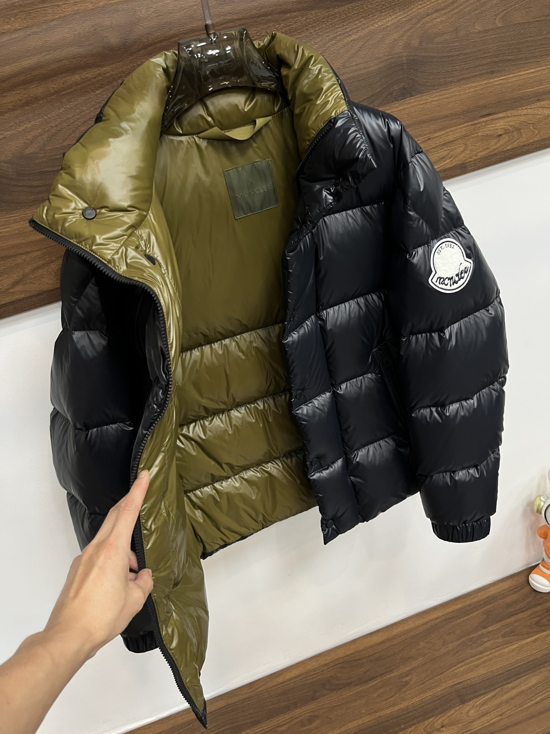 Moncler Male Down Jacket Goose Down Black Slim Fit M-l-xl