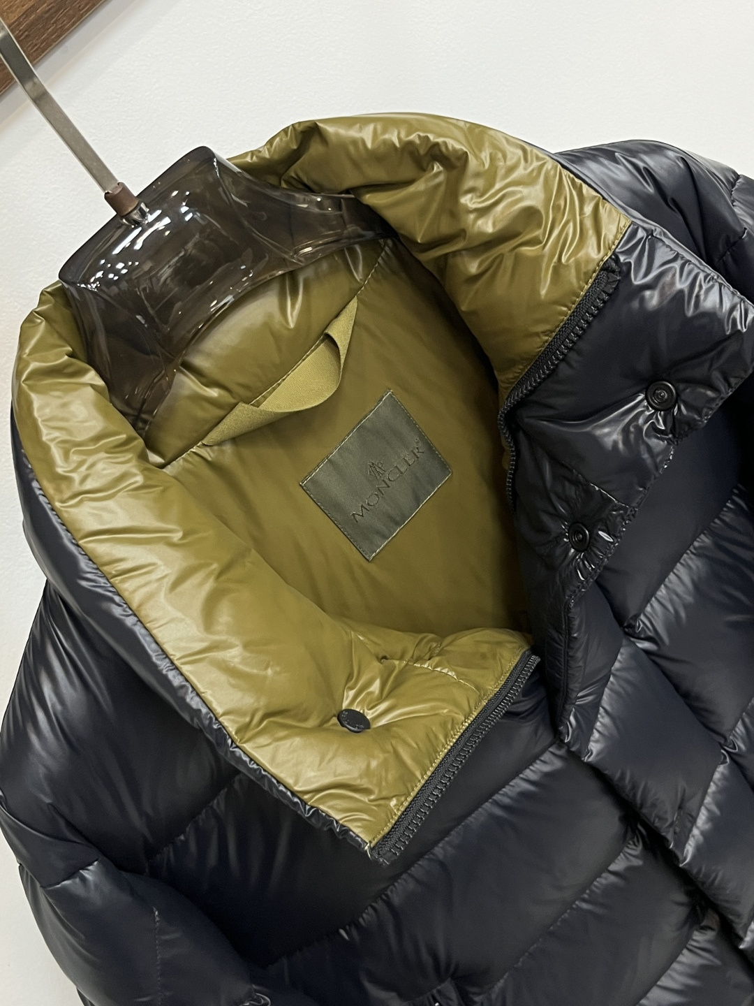 Moncler Male Down Jacket Goose Down Black Slim Fit M-l-xl