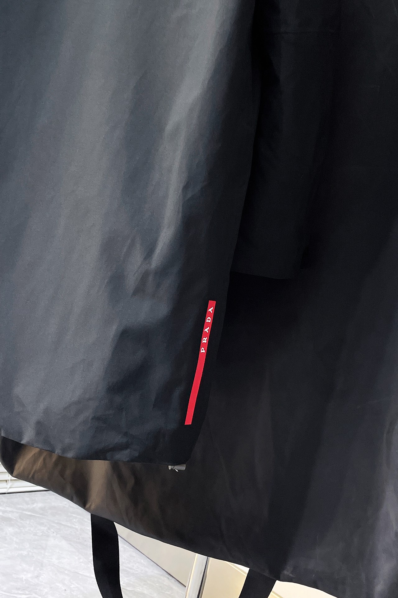 Prada Male Down Jacket Black Hooded S-m-l-xl