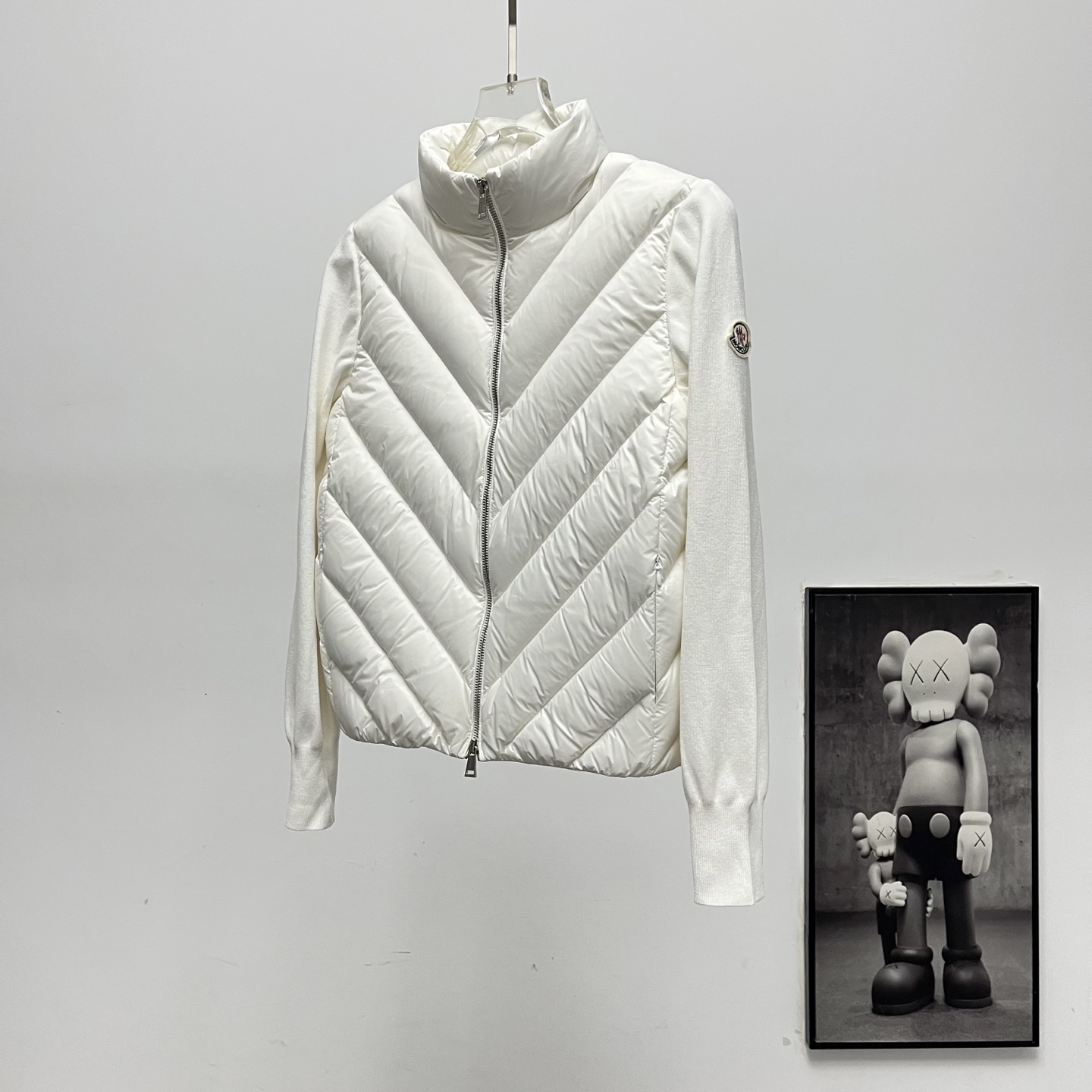 Moncler Female Down Jacket Wool White S-m-l