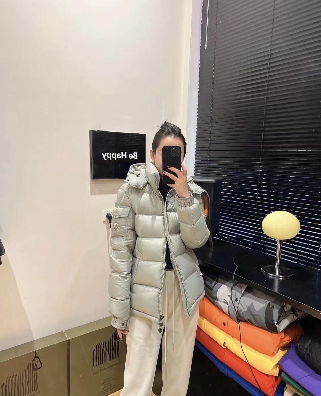 Moncler Down Jacket Goose Down Black M-l