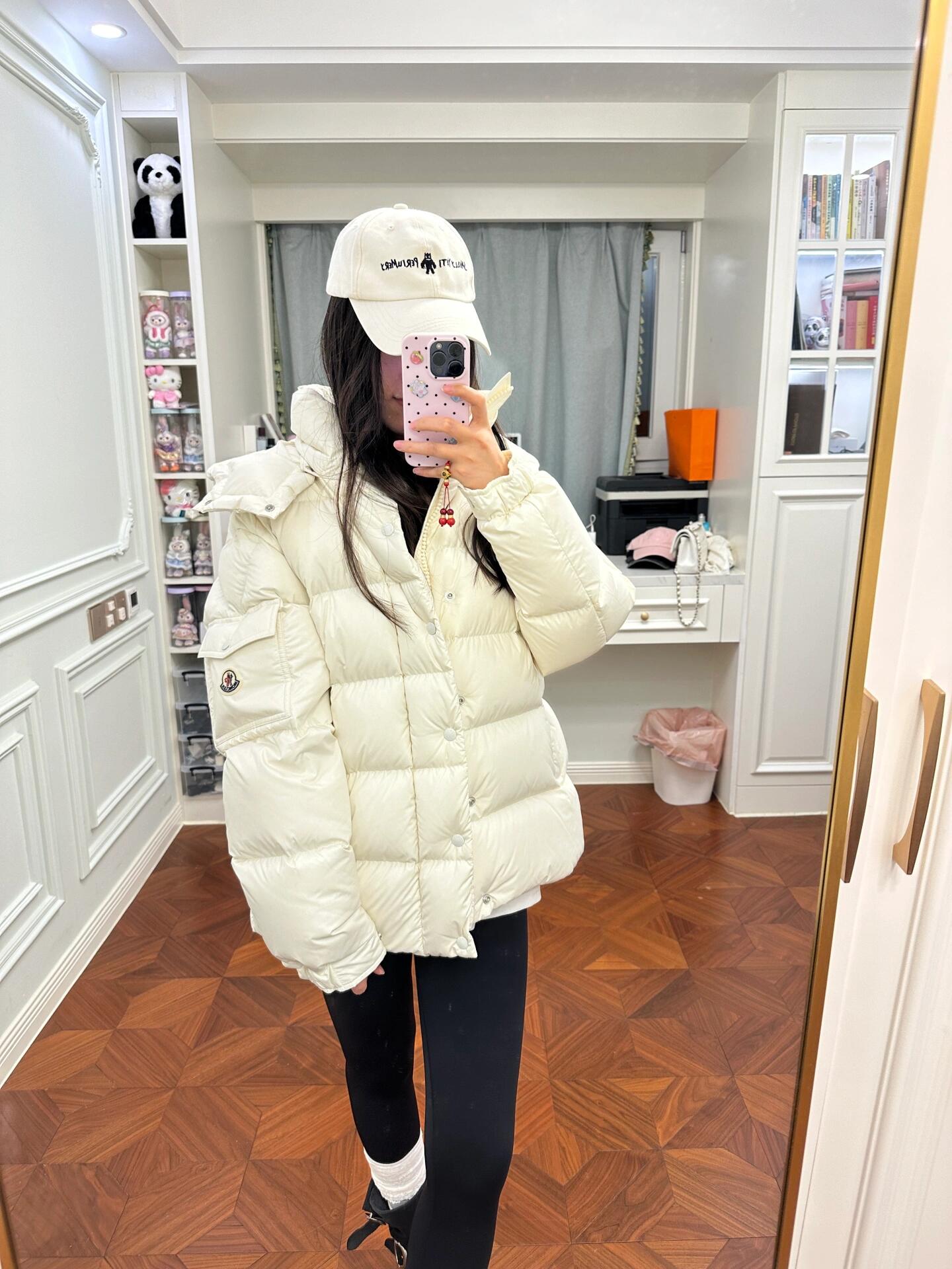 Moncler Down Jacket Goose Down Black M-l
