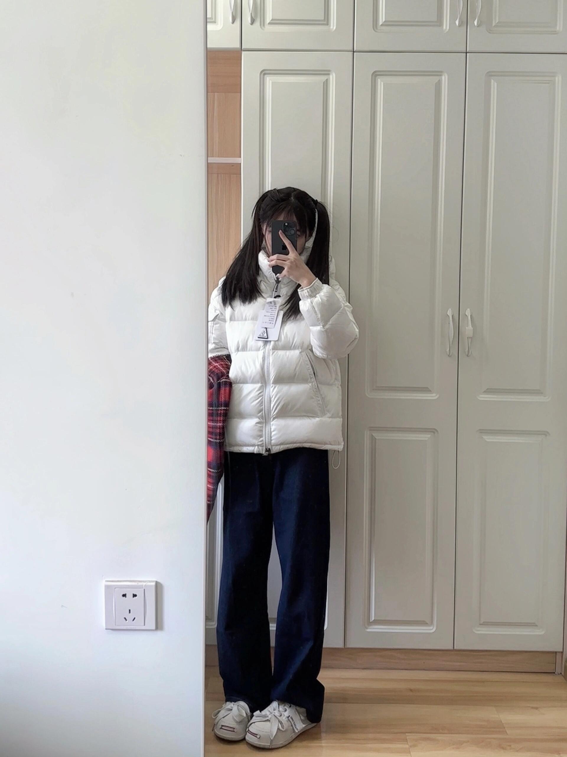 Moncler Down Jacket Goose Down Black M-l