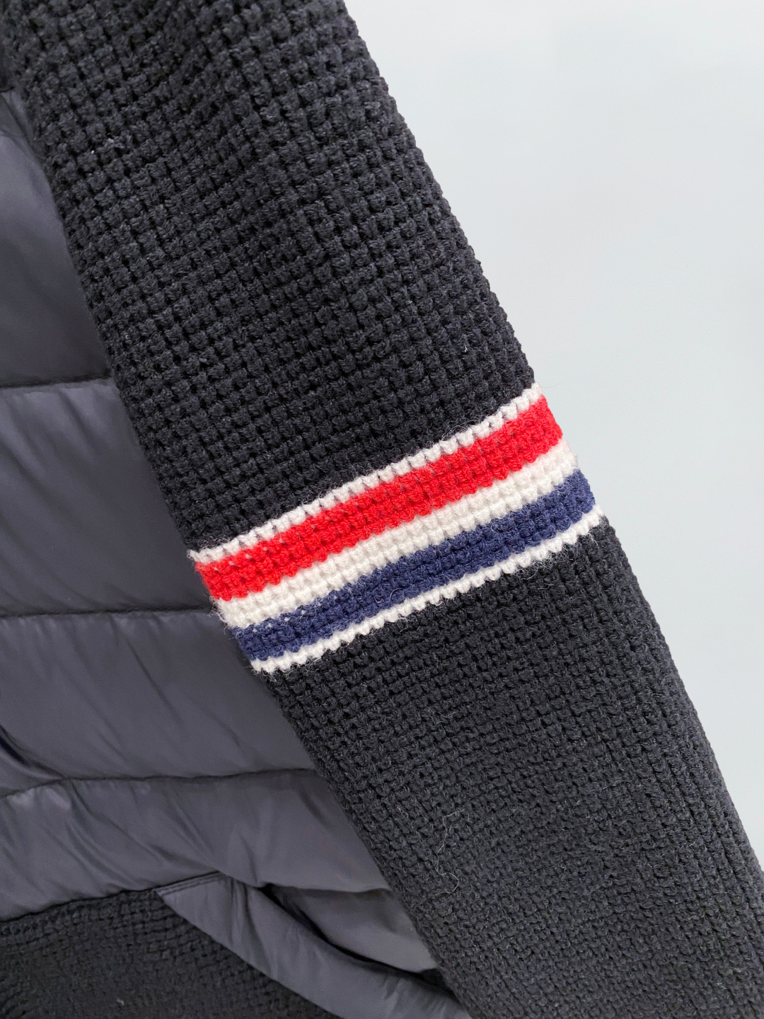 Thom Browne Female Down Jacket Knitted Slim Fit M-xl