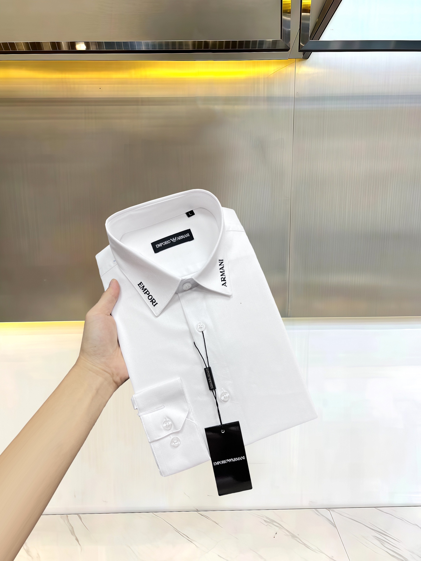 Armani Shirt Cotton M-xl