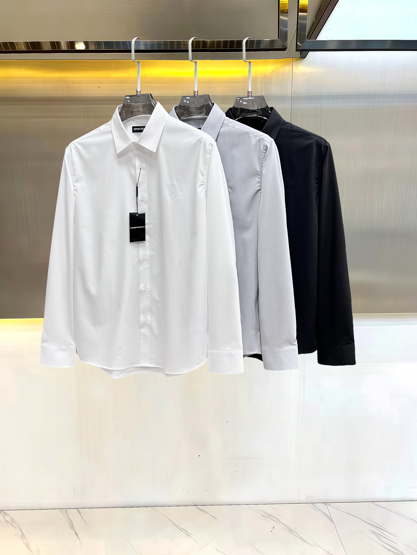 Armani Shirt Cotton M-xl