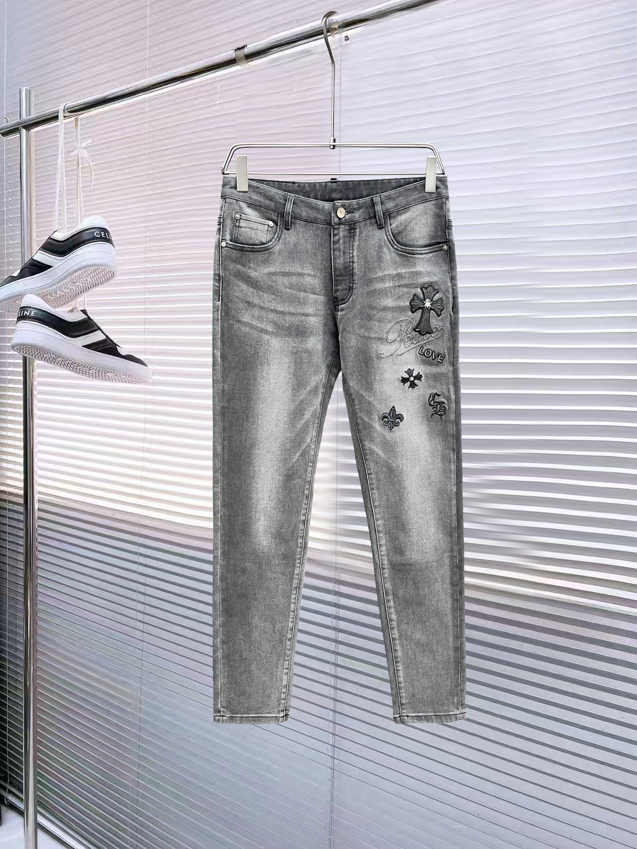 Chrome Hearts Jeans Cotton L