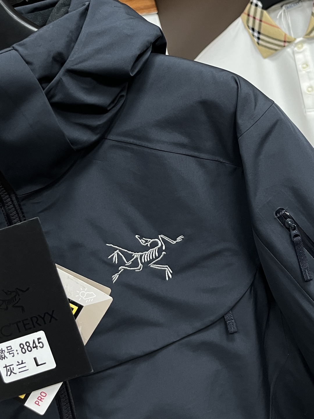 Arcteryx Couple Down Jacket White Duck Down Black Hooded S-m-l-xl
