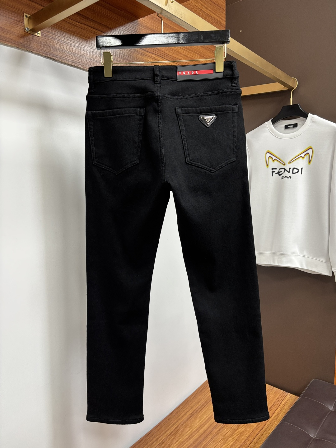 Prada Jeans Cotton Fleece Lined