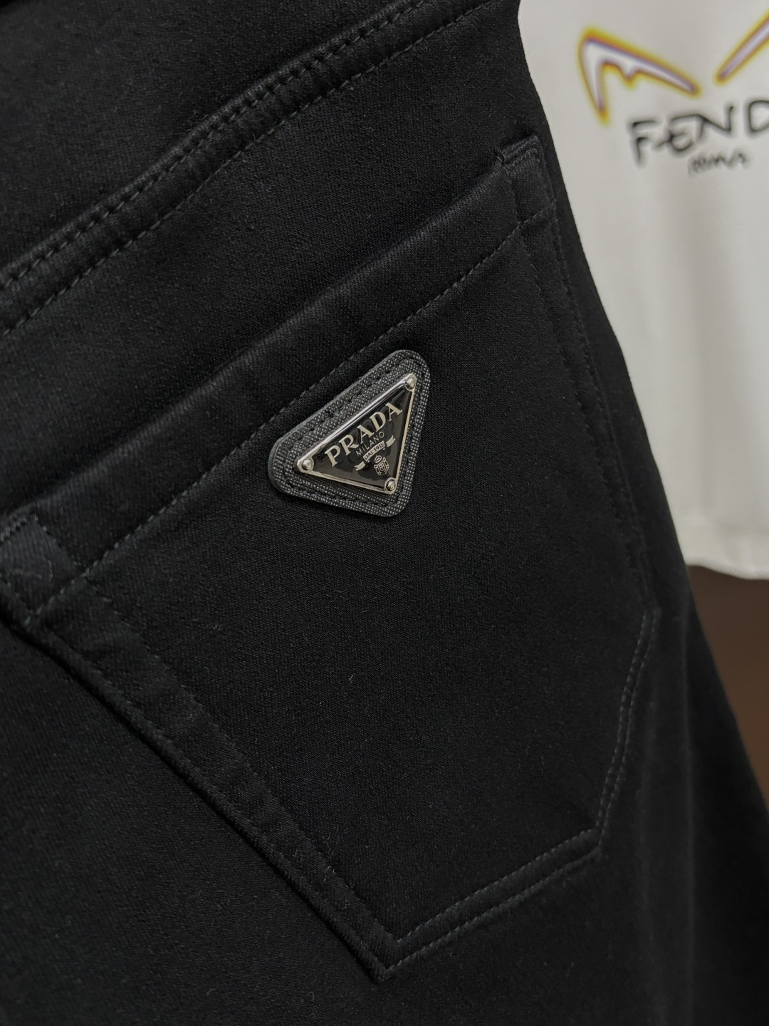 Prada Jeans Cotton Fleece Lined