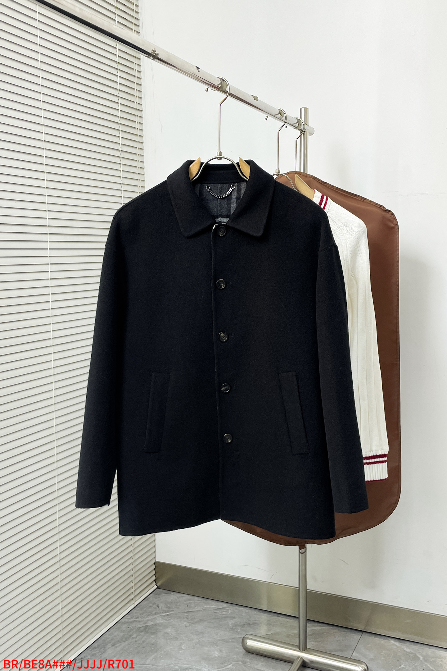 Burberry Male Basic Clothing Wool Black Slim Fit S-xxl