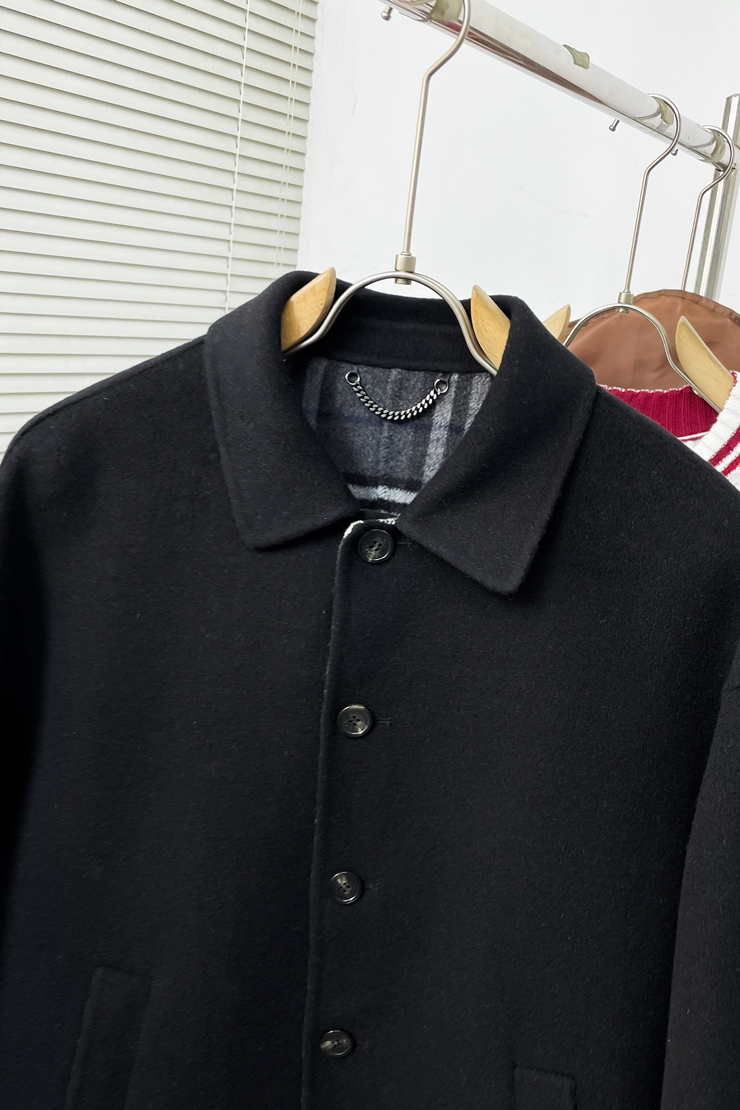 Burberry Male Basic Clothing Wool Black Slim Fit S-xxl