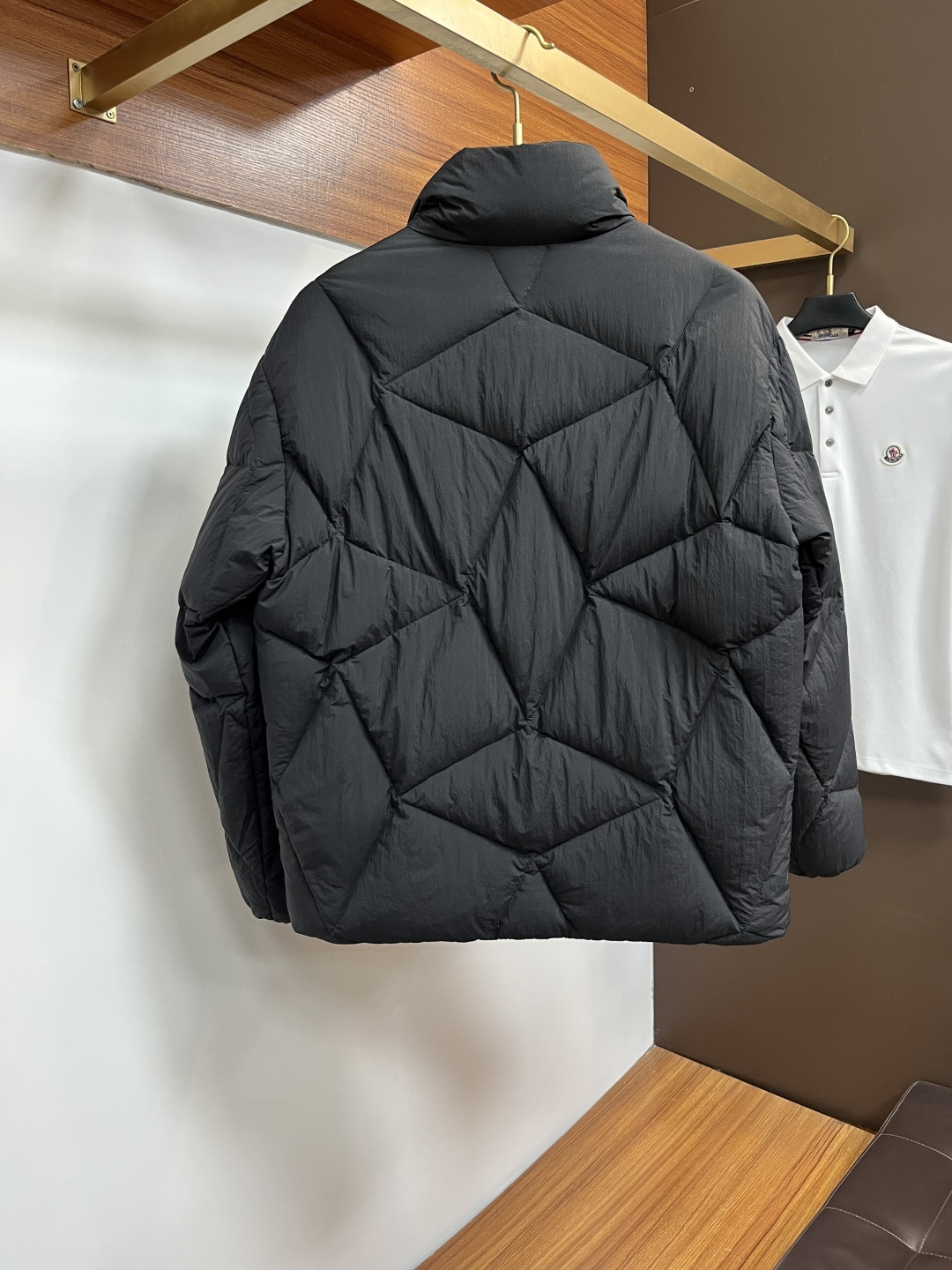 Moncler Male Down Jacket White Duck Down Slim Fit M-l