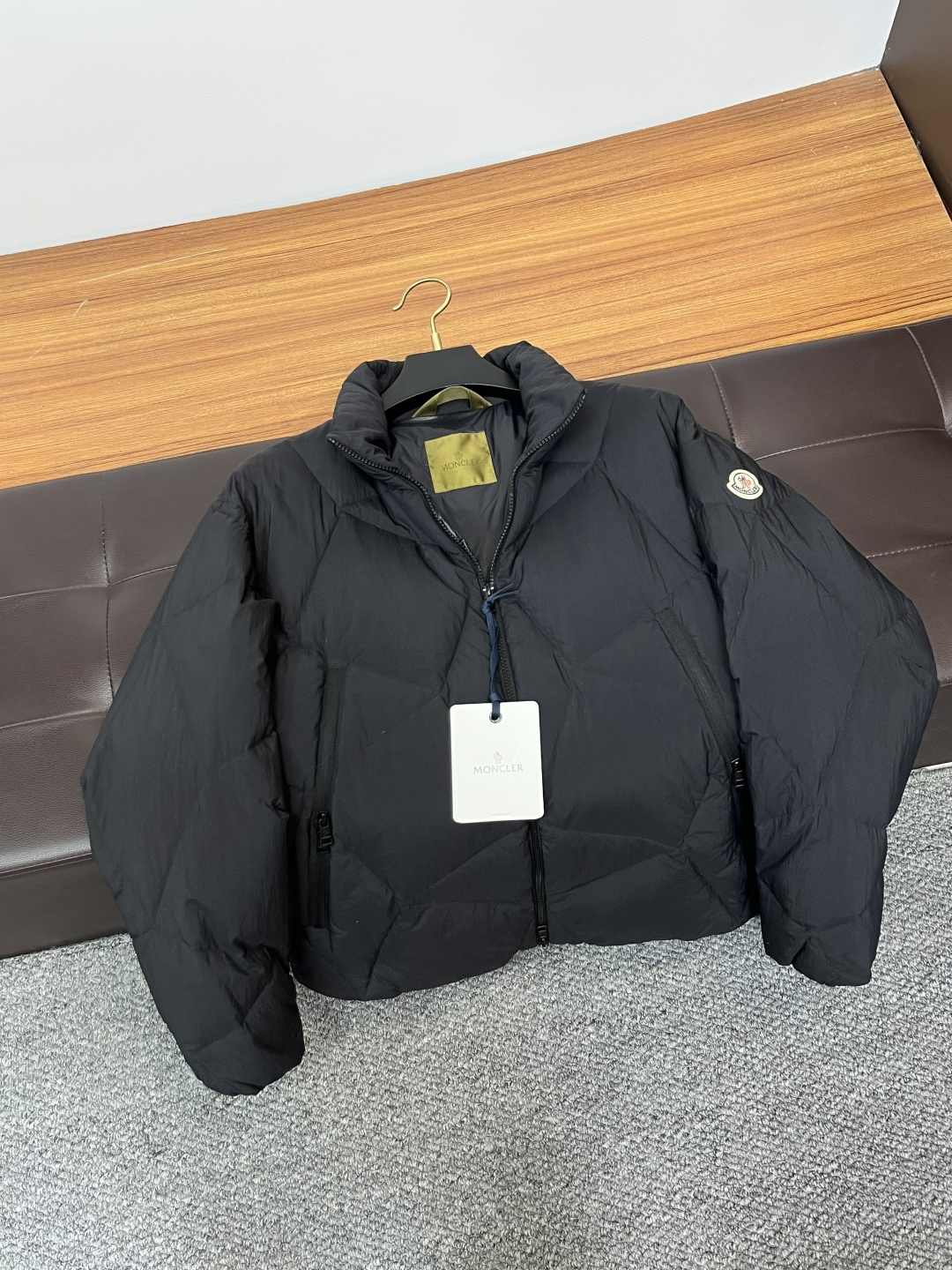 Moncler Male Down Jacket White Duck Down Slim Fit M-l