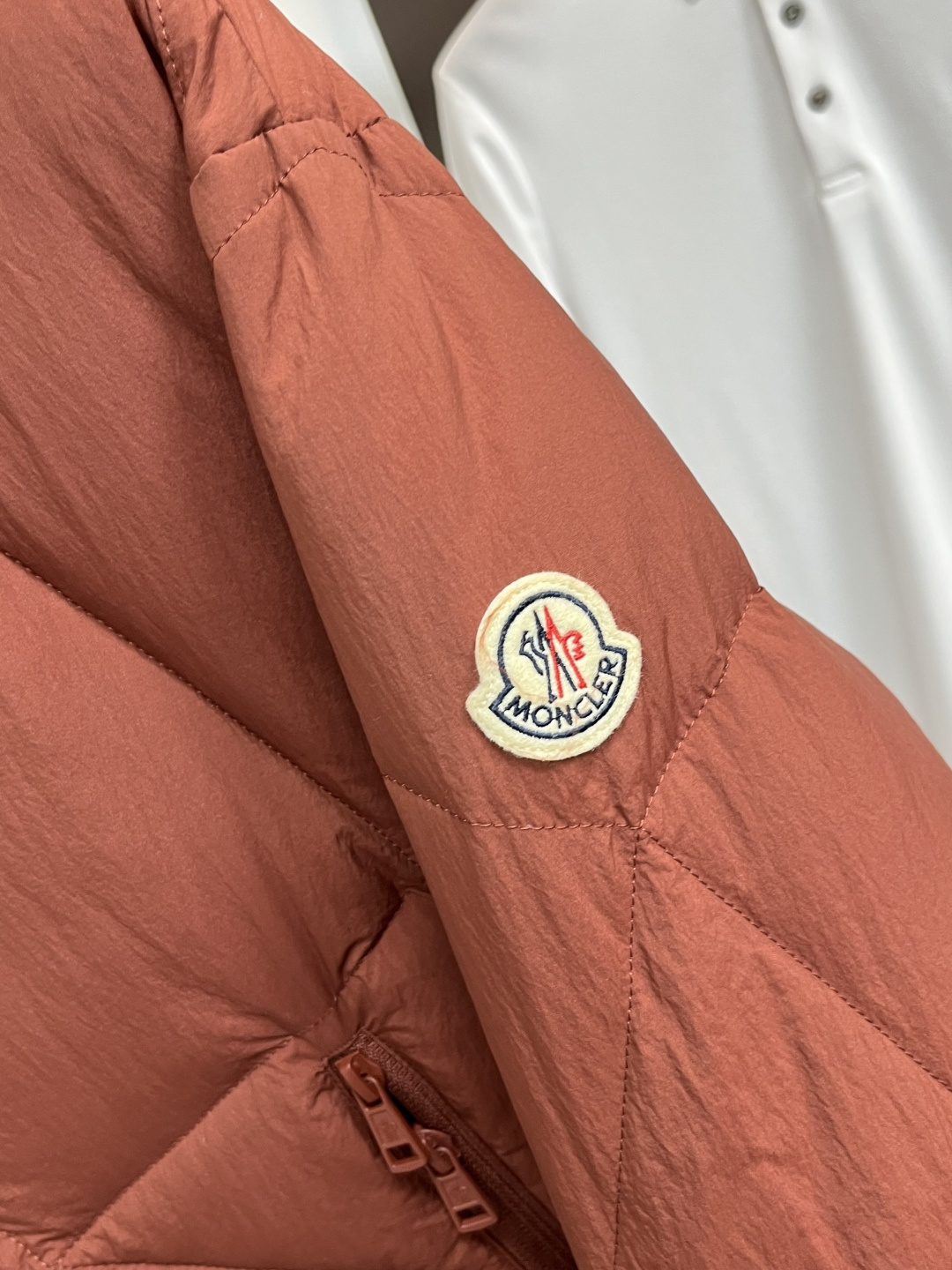 Moncler Male Down Jacket White Duck Down Slim Fit M-l