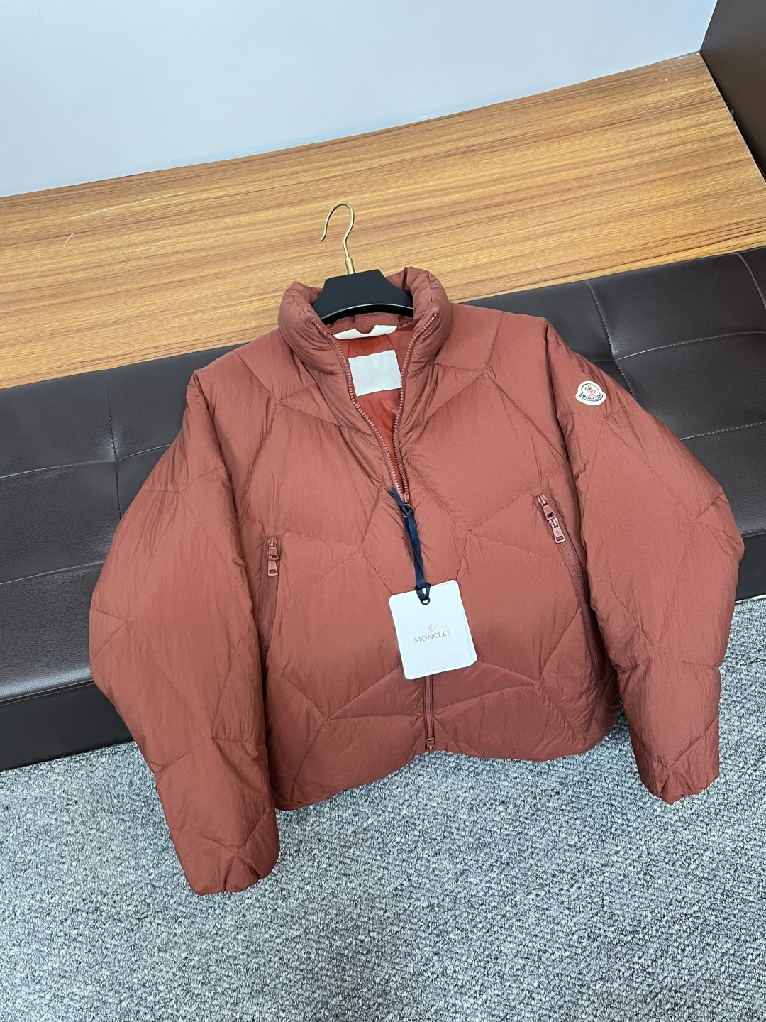 Moncler Male Down Jacket White Duck Down Slim Fit M-l