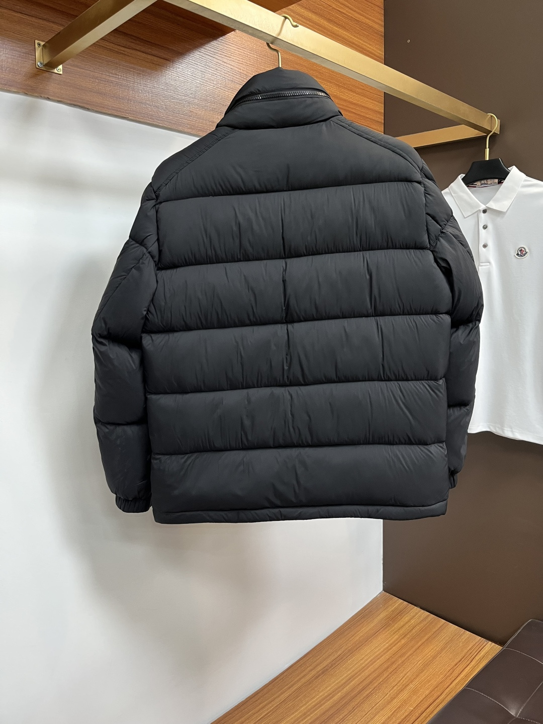 Moncler Male Down Jacket White Duck Down Slim Fit M-l