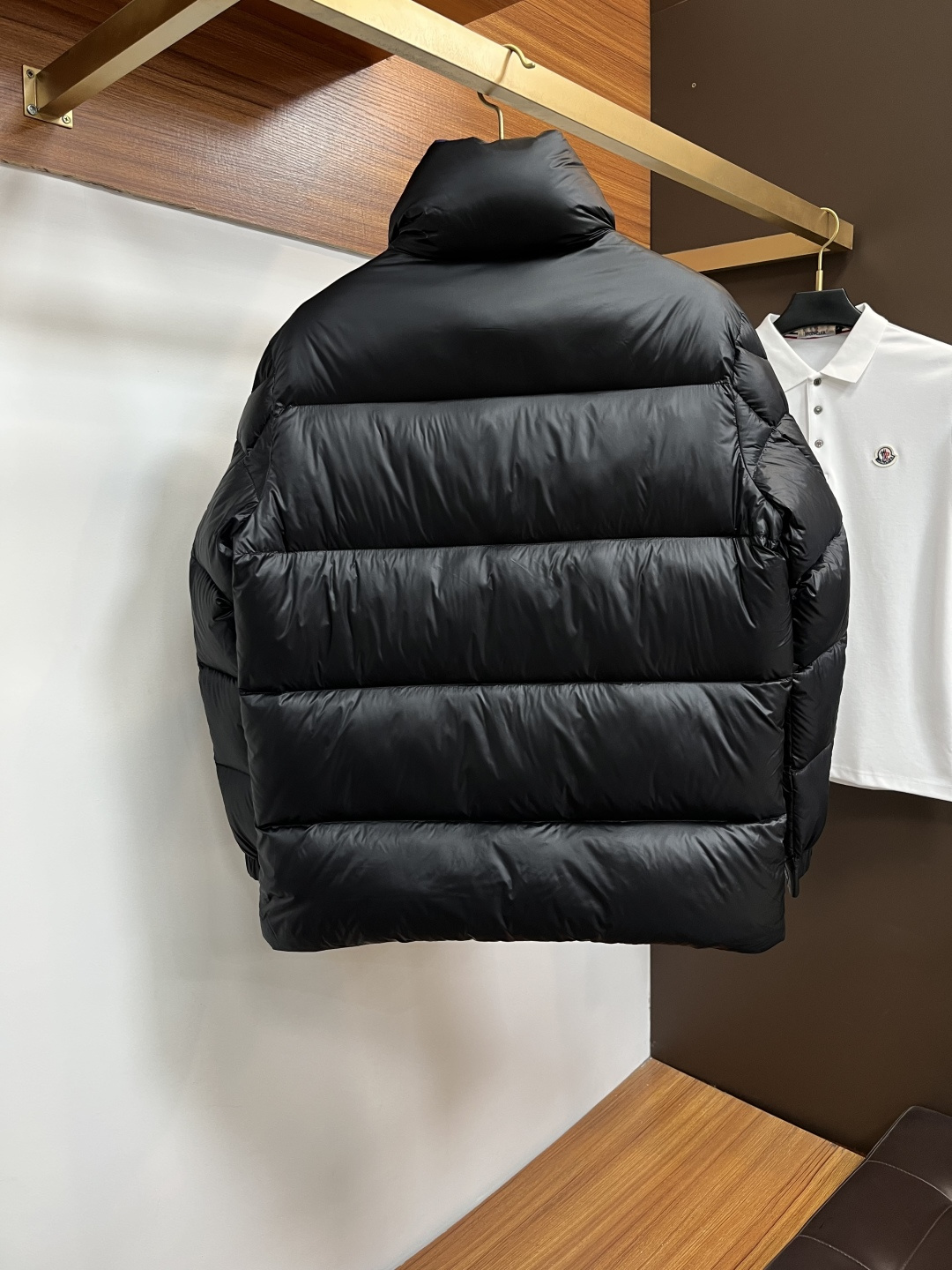 Moncler Male Down Jacket White Duck Down Slim Fit M-l