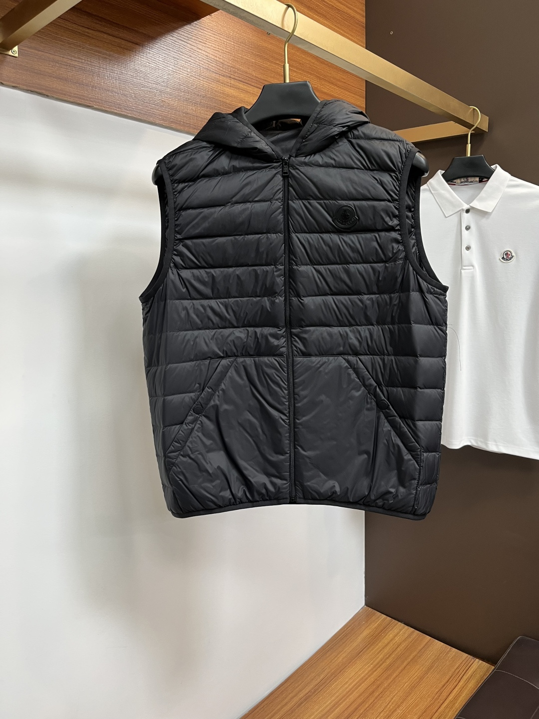 Moncler Male Down Jacket White Duck Down Slim Fit M-l