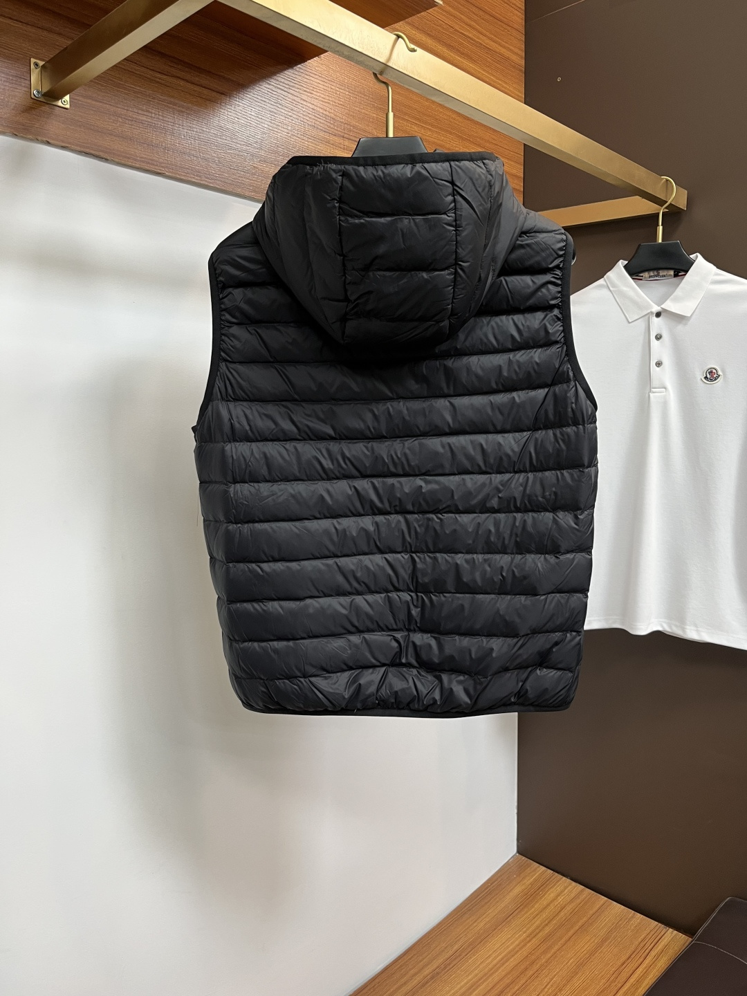 Moncler Male Down Jacket White Duck Down Slim Fit M-l
