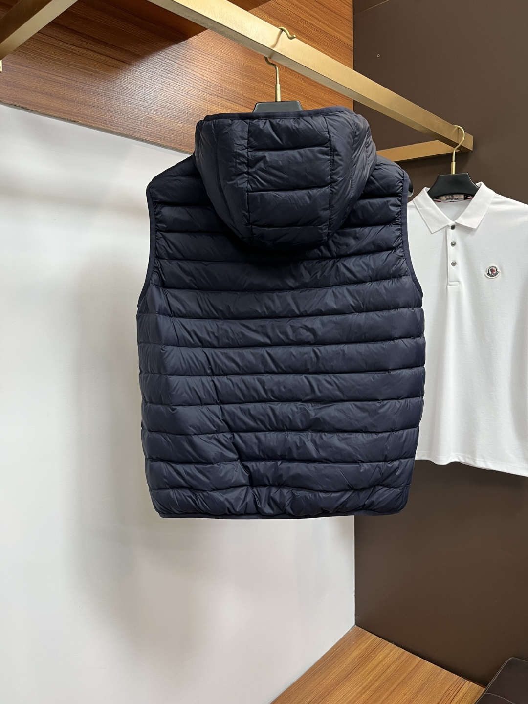 Moncler Male Down Jacket White Duck Down Slim Fit M-l