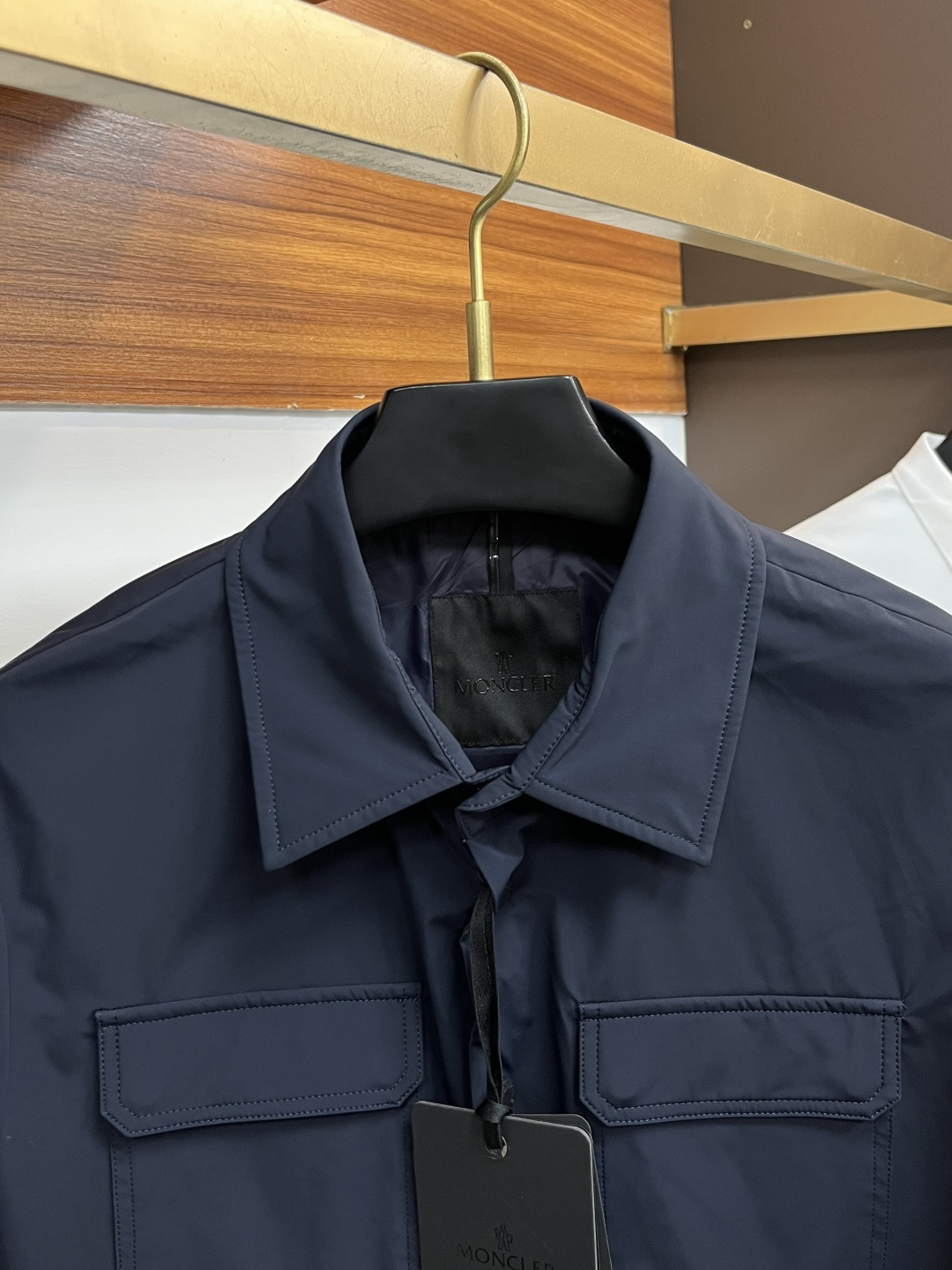 Moncler Male Down Jacket White Duck Down Slim Fit M-l