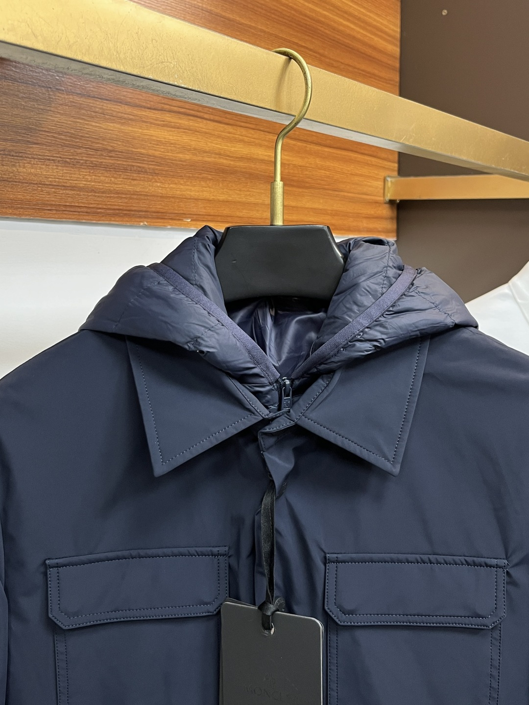 Moncler Male Down Jacket White Duck Down Slim Fit M-l