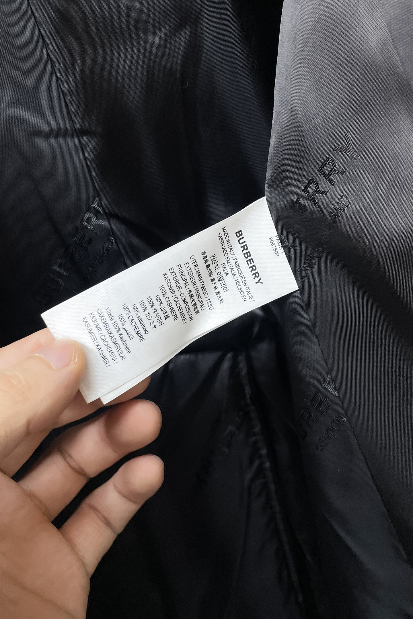 Burberry Basic Clothing Cashmere Black S-xxl