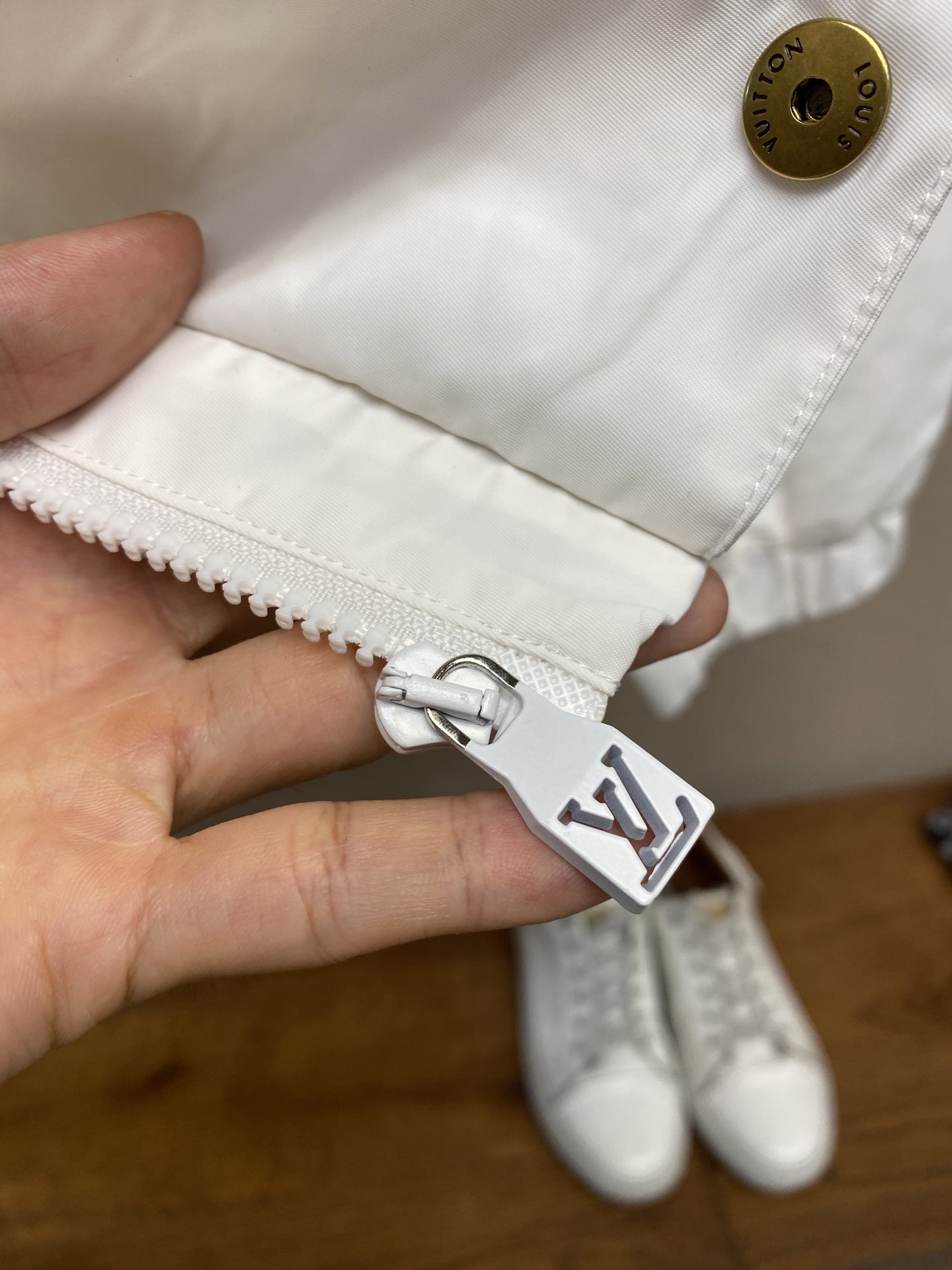 Louis Vuitton Jacket Polyester White M-xl