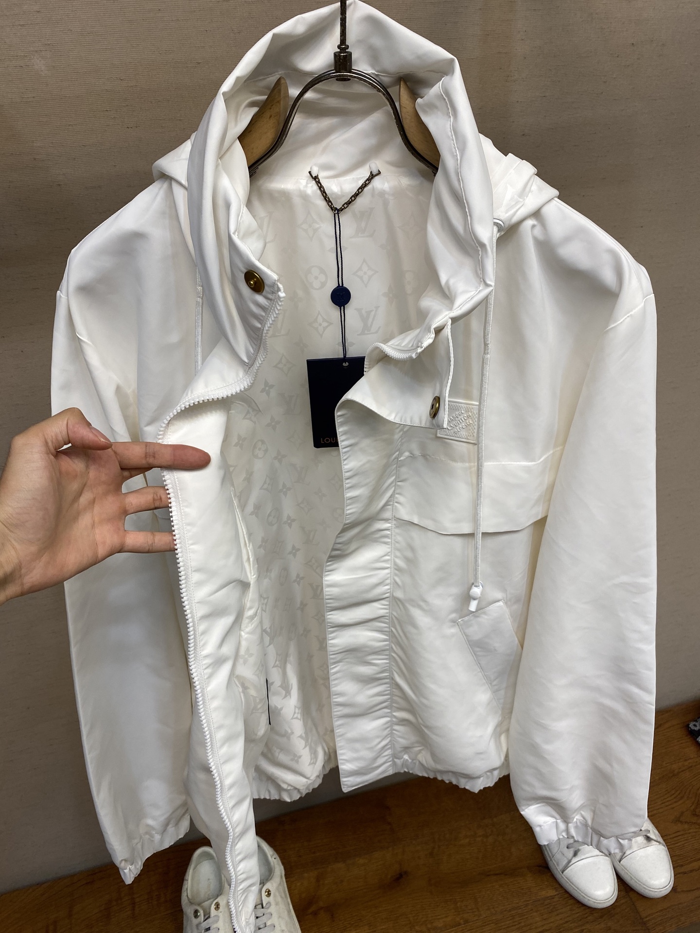 Louis Vuitton Jacket Polyester White M-xl