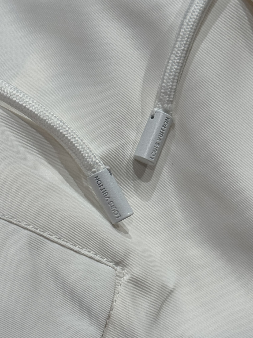Louis Vuitton Couple Basic Clothing Cotton White Hooded S-m-l-xl