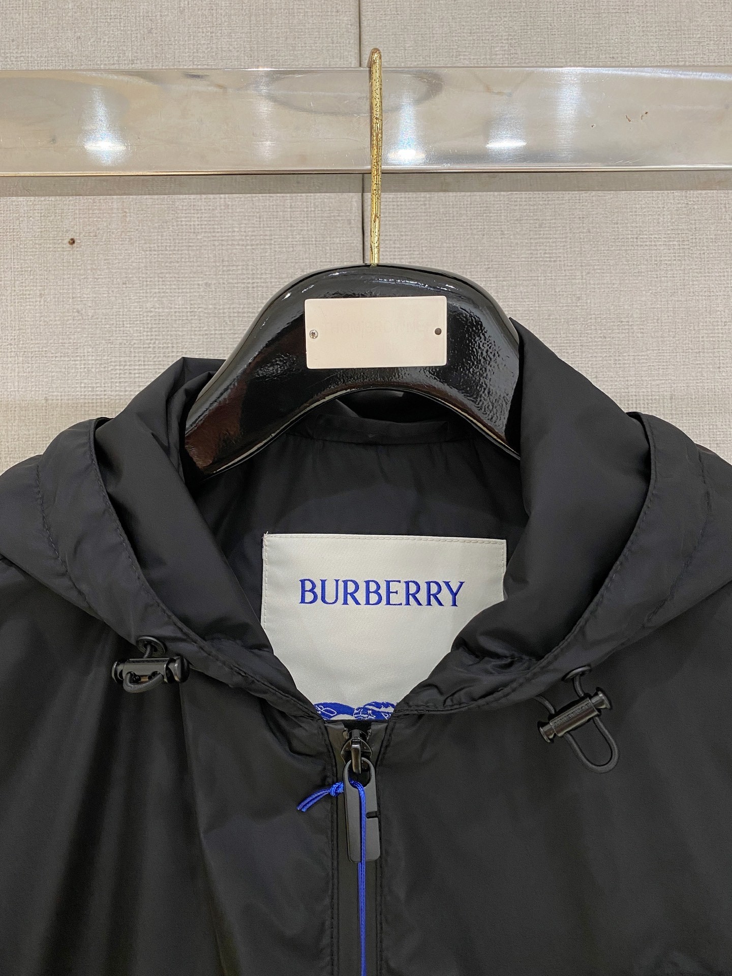 Burberry Jacket Cotton Black Hooded S-m-xxxl