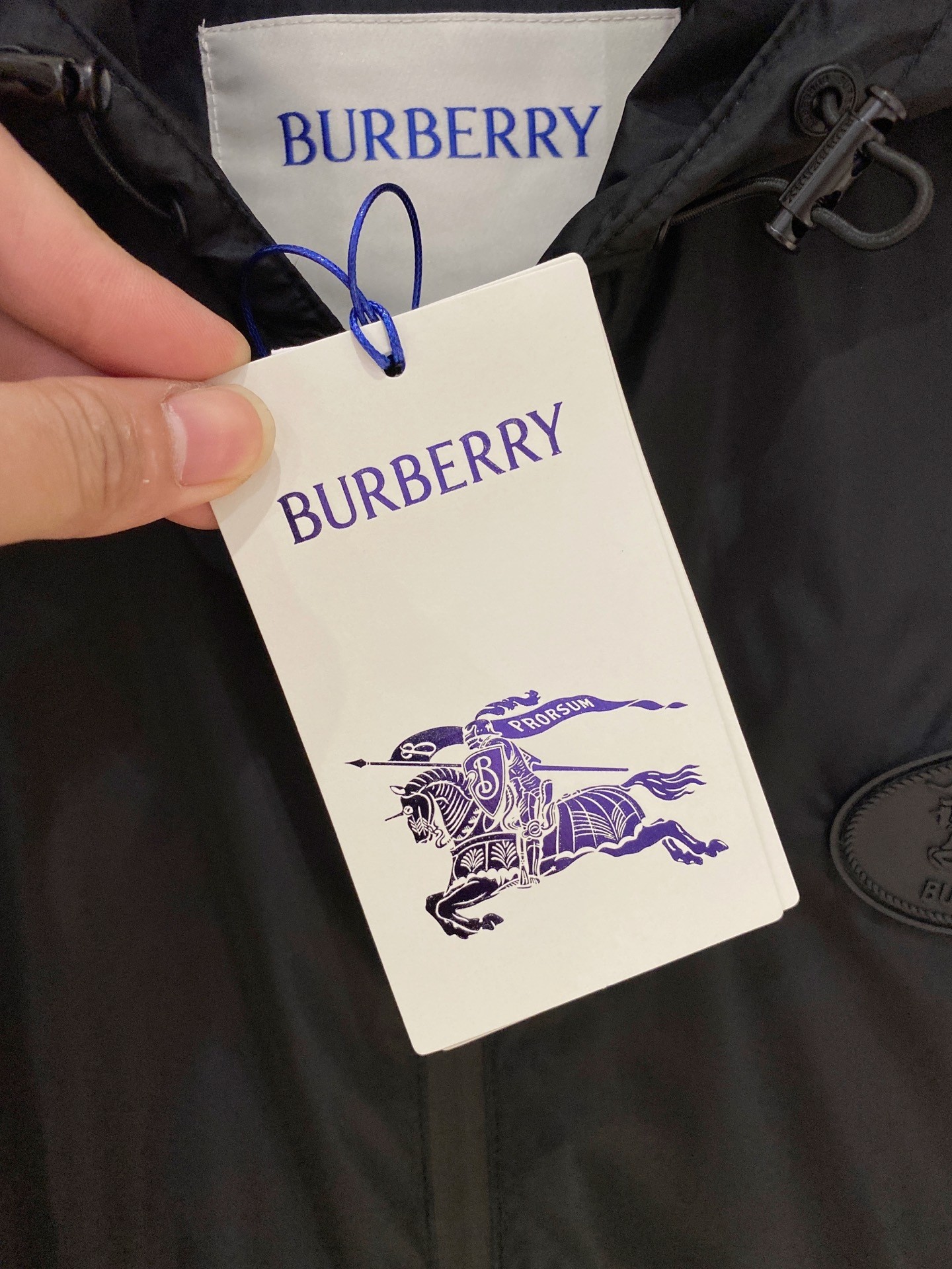 Burberry Jacket Cotton Black Hooded S-m-xxxl